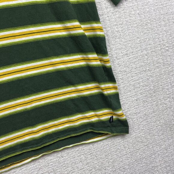 VANS Mesa Verde T-Shirt Boys XL Striped Yellow / Green Skater Surf Mountain - Picture 5 of 15
